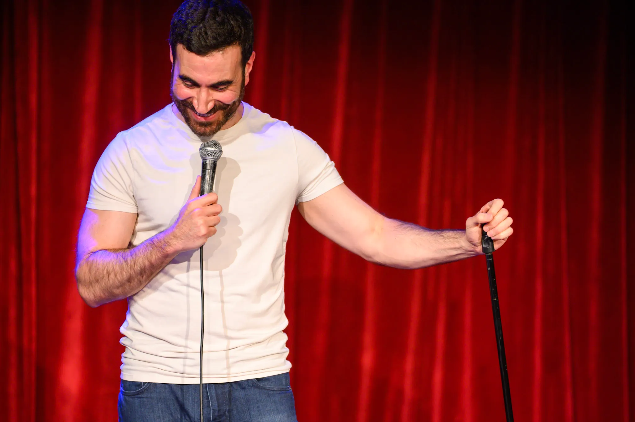 Brett Goldstein performing live on stage